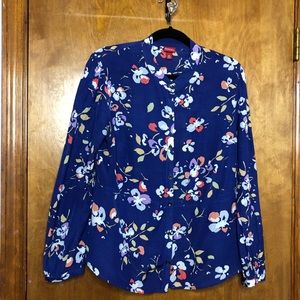 Blue button down blouse. Size M.